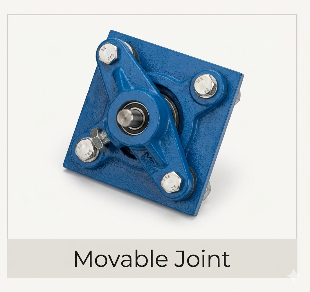 Movable Joints spare part for paddle wheel aerator by Neekbaa Ventures Patna
